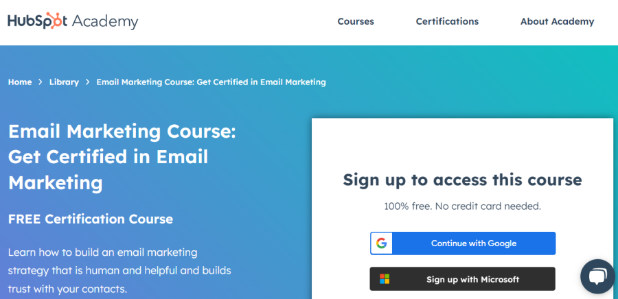 HubSpot Email Marketing Certification