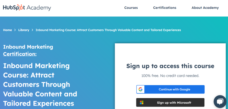 HubSpot Inbound Marketing Certification