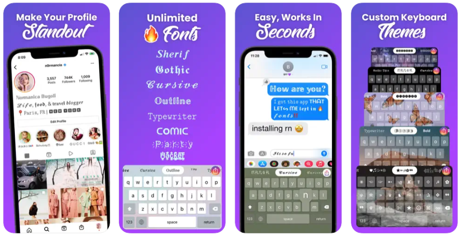 Social Fonts Keyboard for Instagram Bio 