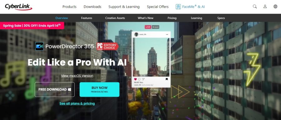 CyberLink PowerDirector 365 Video Editor