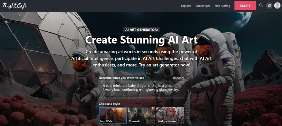 Nightcafe Creator for AI Images