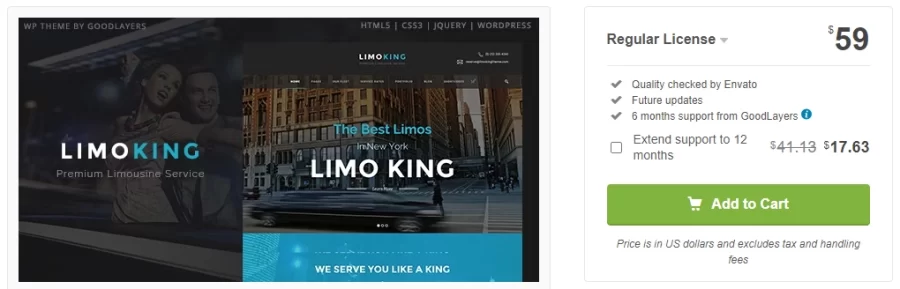 Limo King Car Rental Theme