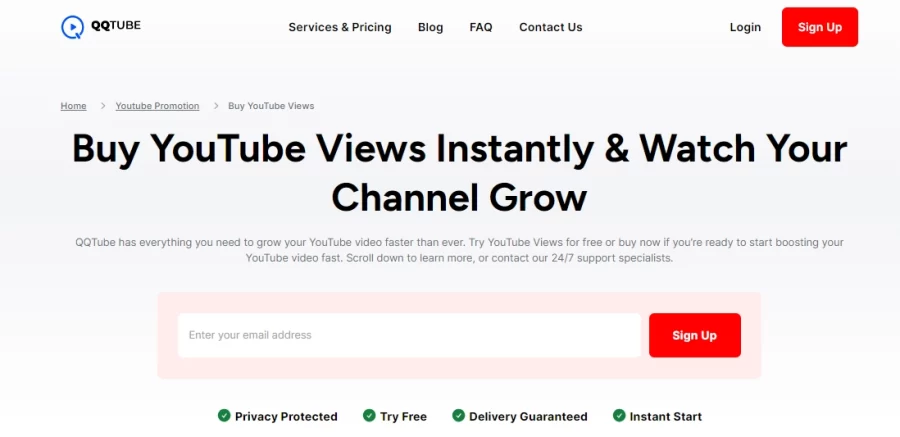 QQTube Purchase YouTube Views