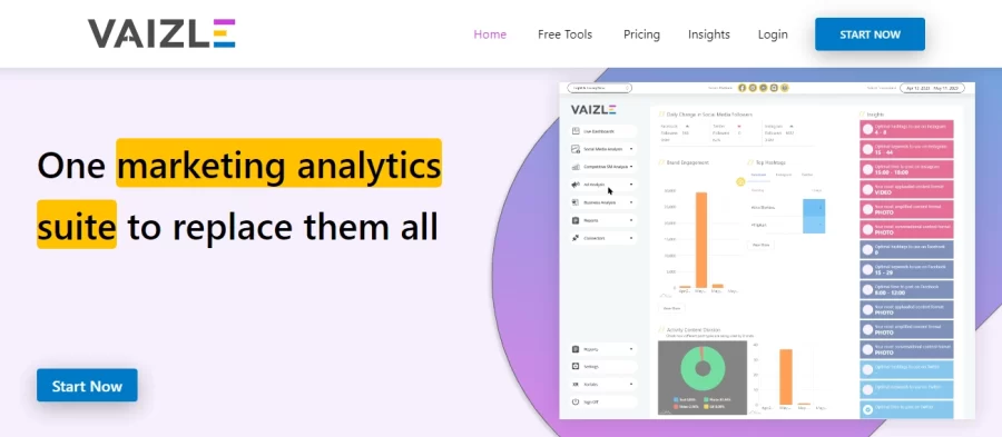 Vaizle Tracking Hashtag