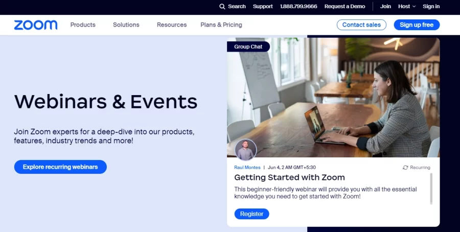 Zoom Webinar Platform