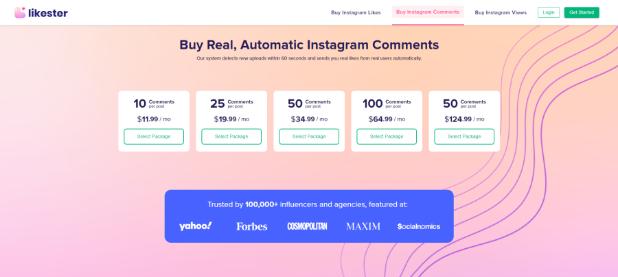 Buy Real Instagram Comments from Likester