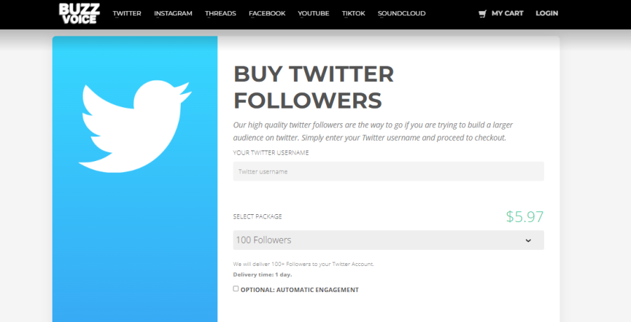 Buzz Voice Buy Twitter Followers