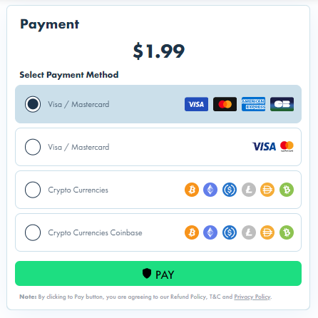 Payment Options