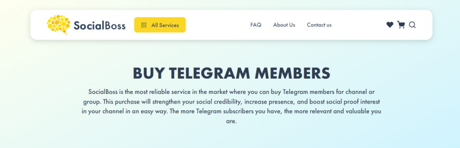 Social Boss Buy Telegram Members