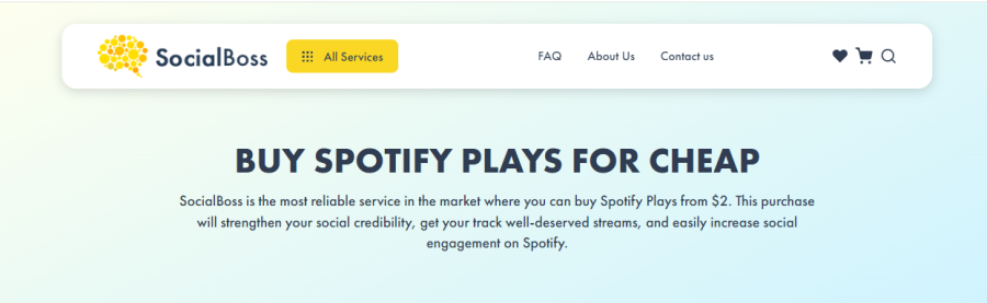 Social Boss Buy Spotify Plays