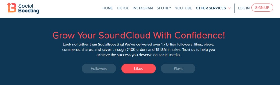 SocialBoosting Buy SoundCloud Likes