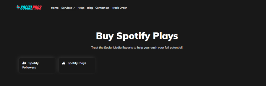 SocialPros Buy Spotify Plays