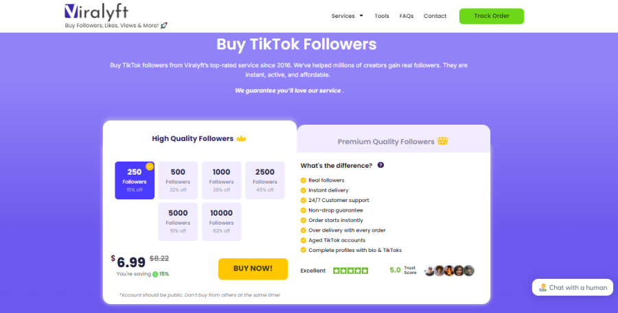 Viralyft Buy TikTok Followers