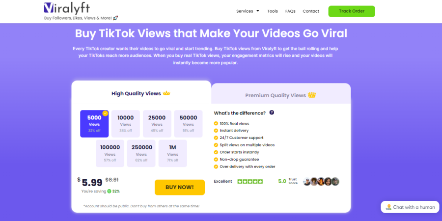 Viralyft Buy TikTok Views