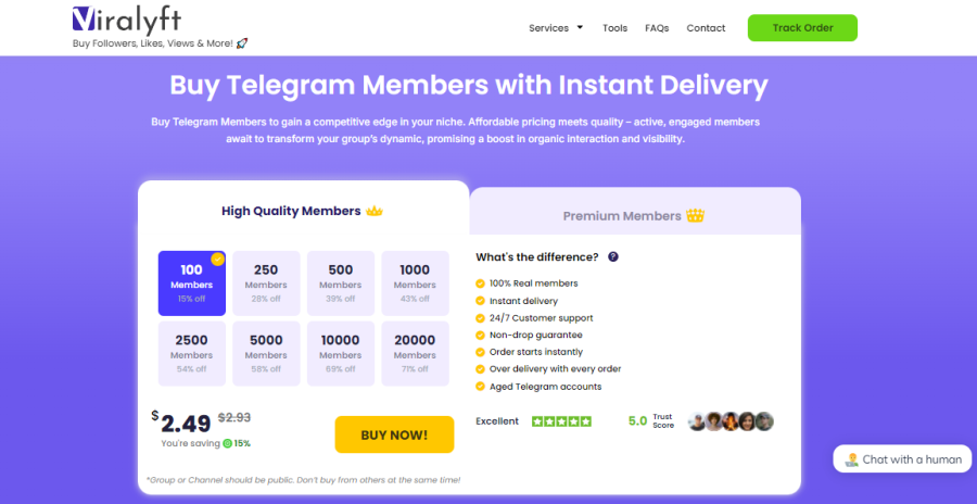 Buy Telegram Members