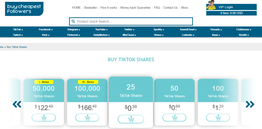 Buy Cheapest Followers TikTok Shares