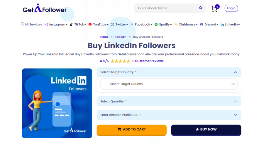 Get A Follower Buy Linkedin Followers