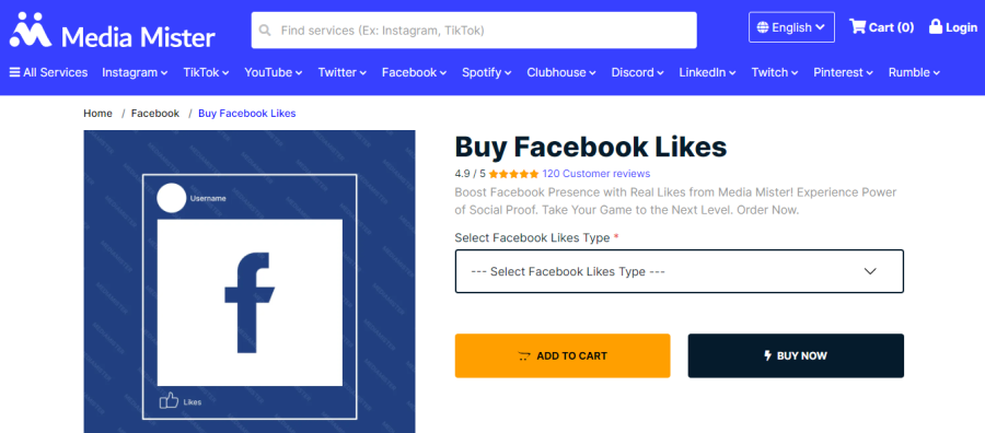 MediaMister Buy Facebook Likes