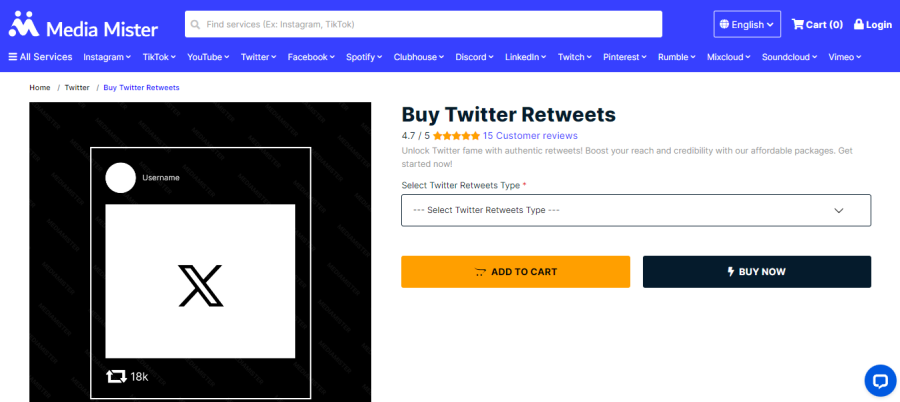 Mediamister Buy Twitter Retweets