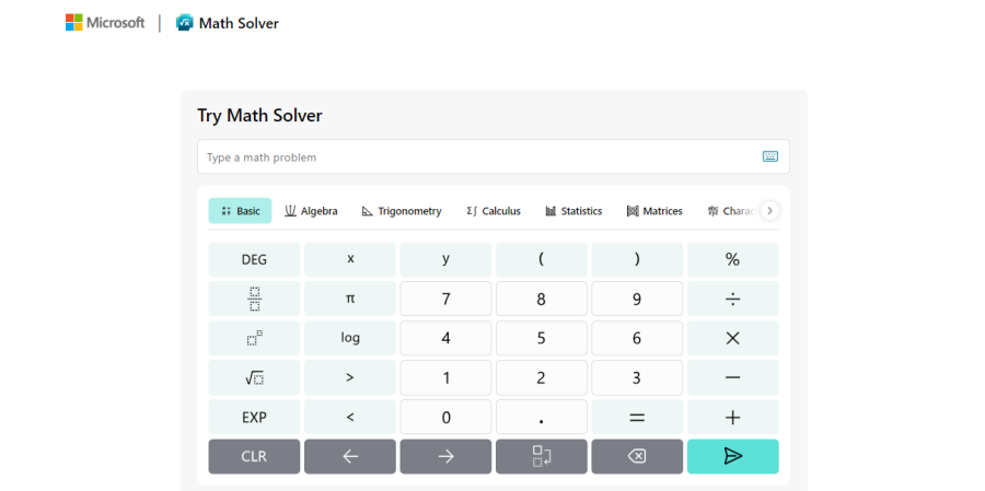 Microsoft Math Solver