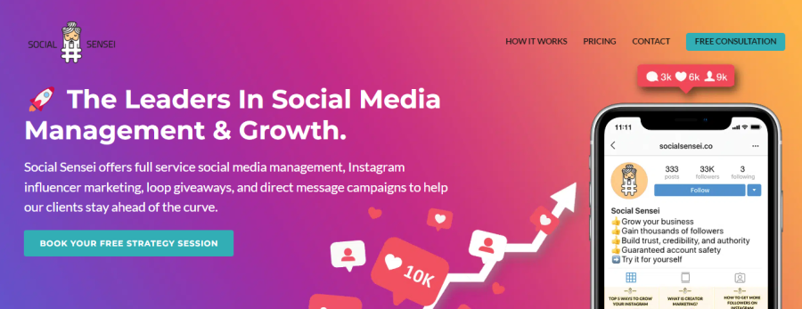 SocialSensei Instagram Growth Services