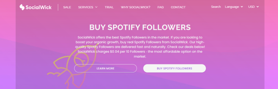 SocialWick Buy Spotify Followers