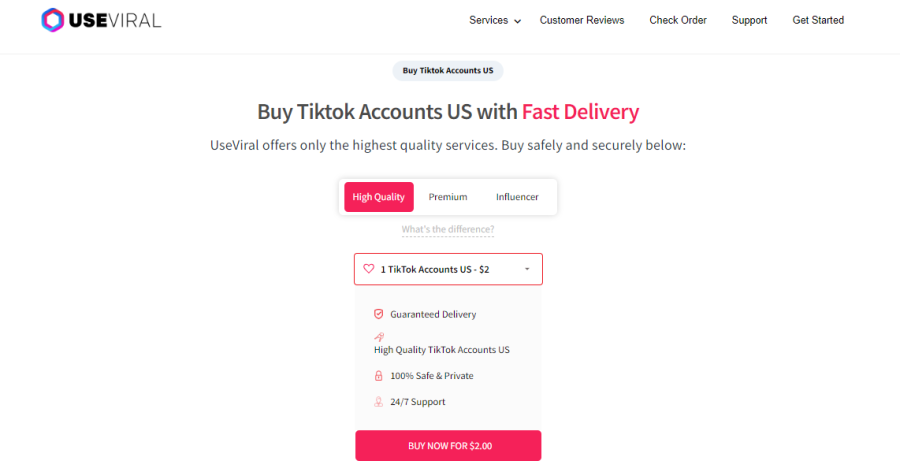 UseViral Buy TikTok Accounts