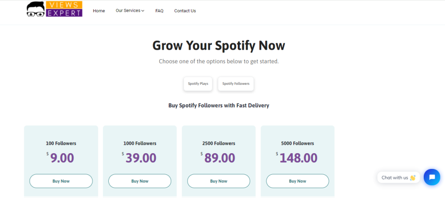 ViewsExpert Buy Spotify Followers