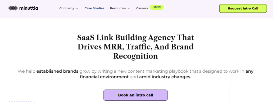 Minuttia Saas Link Building