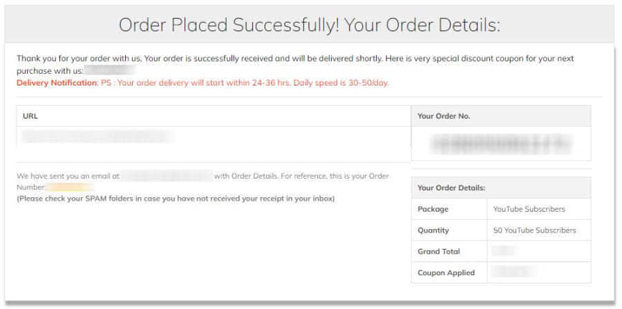 Order Confirmation