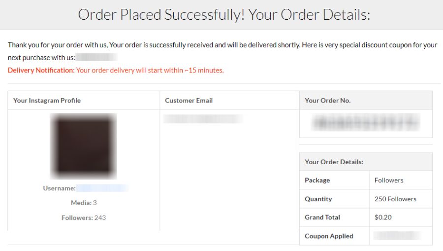 Order Successful