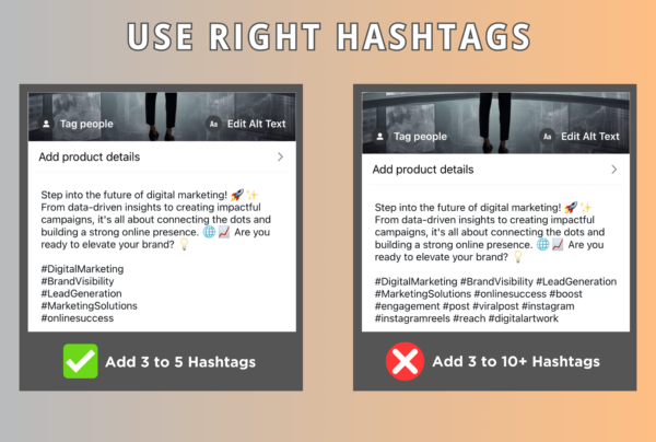 Use Right Hashtags