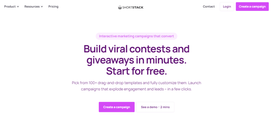 ShortStack Social Contest Tool