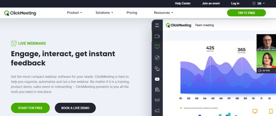 ClickMeeting Webinar Platform