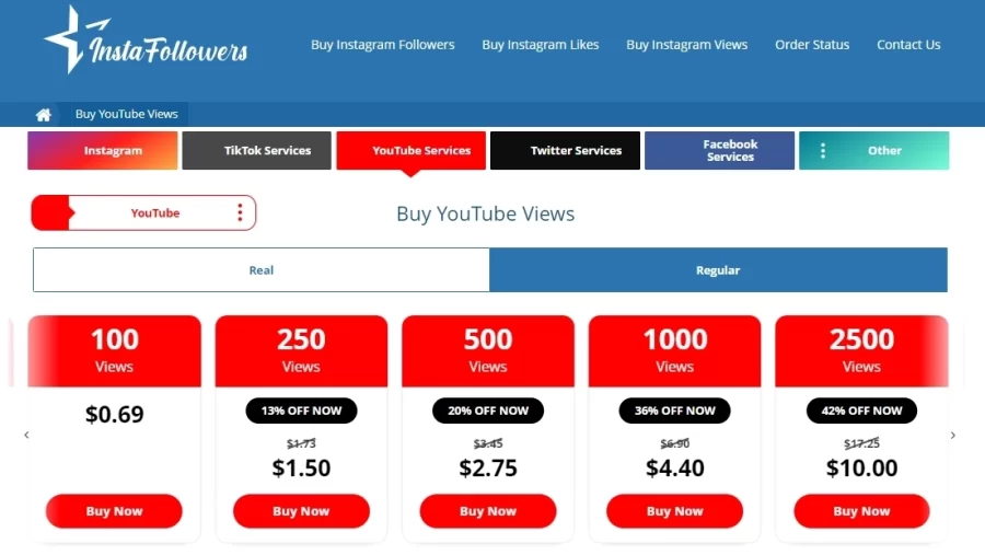 Insta Followers YouTube Views Buy