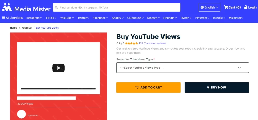 Media Mister Buy YouTube Views