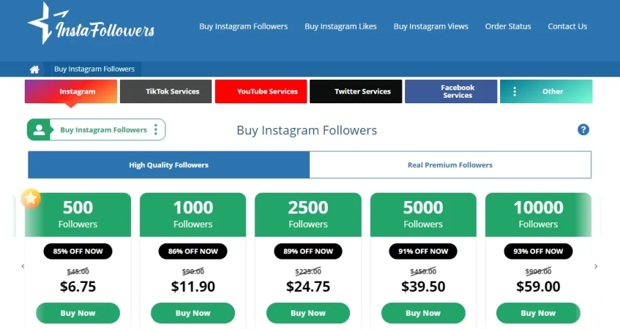 InstaFollowers Buy Instagram Followers