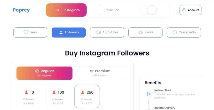 Poprey Instagram Followers