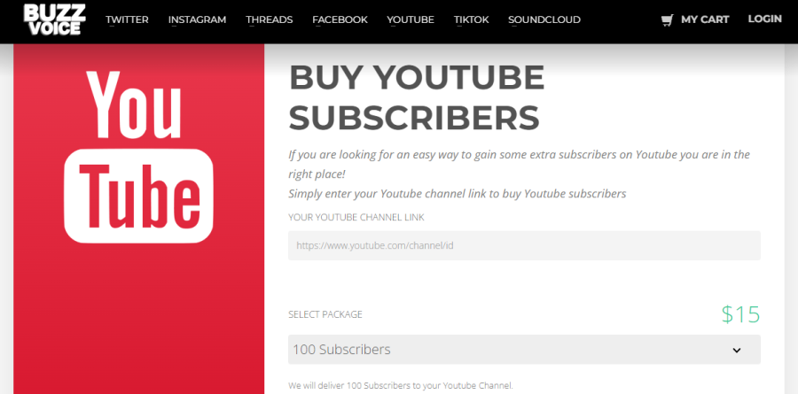 Buzz Voice Buy YouTube Subscribers