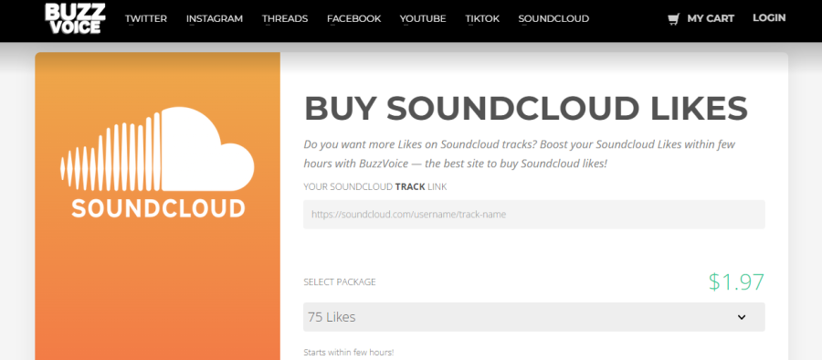 BuzzVoice Buy SoundCloud Likes