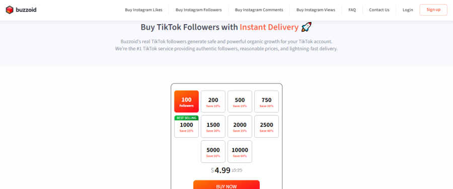 Buzzoid Buy TikTok Followers