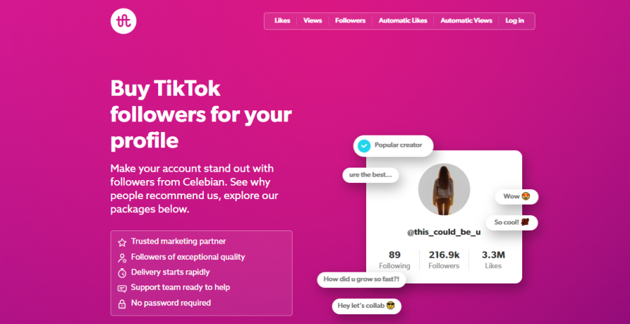 Celebian Buy TikTok Followers