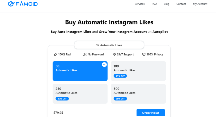 Famoid Buy Automatic Instagram Likes