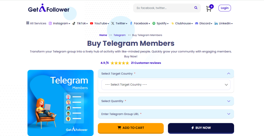 Get A Follower Buy Telegram Members