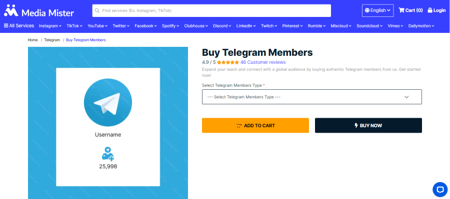 Media Mister Buy Telegram Members