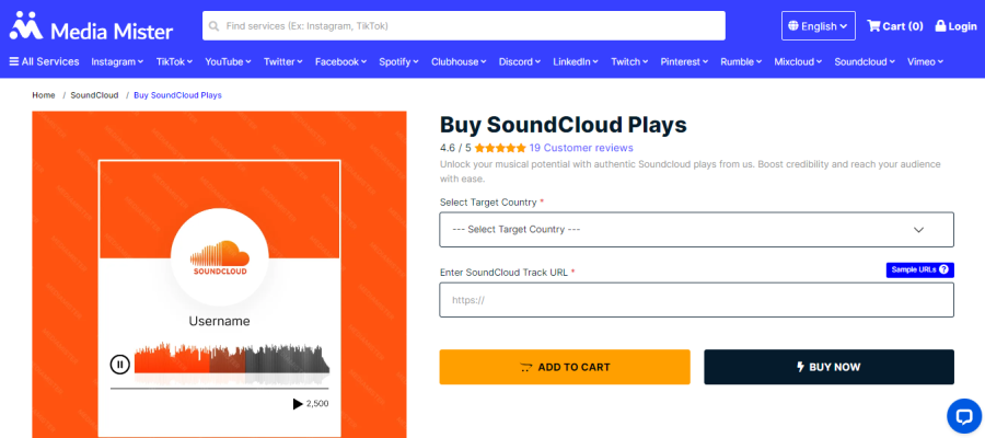 Media Mister Buy SoundCloud Plays