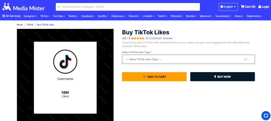 Mediamister Buy TikTok Likes