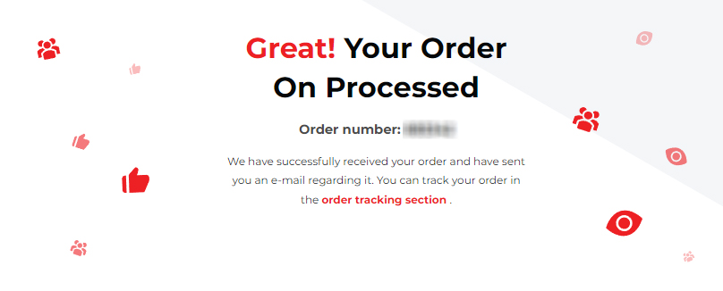 Order Processing Page