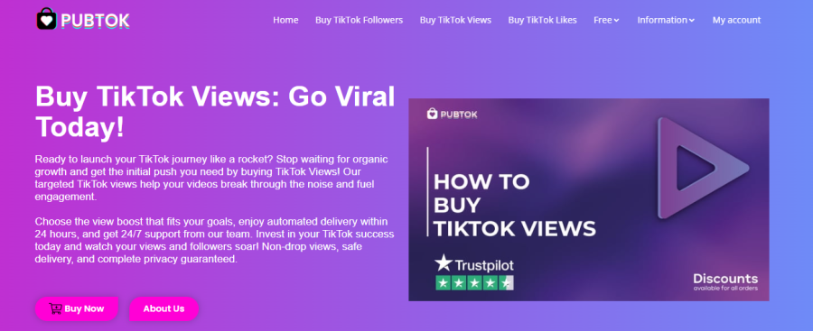 PubTok Buy TikTok Views