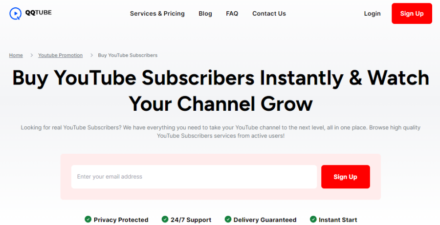 QQ Tube Buy YouTube Subscribers